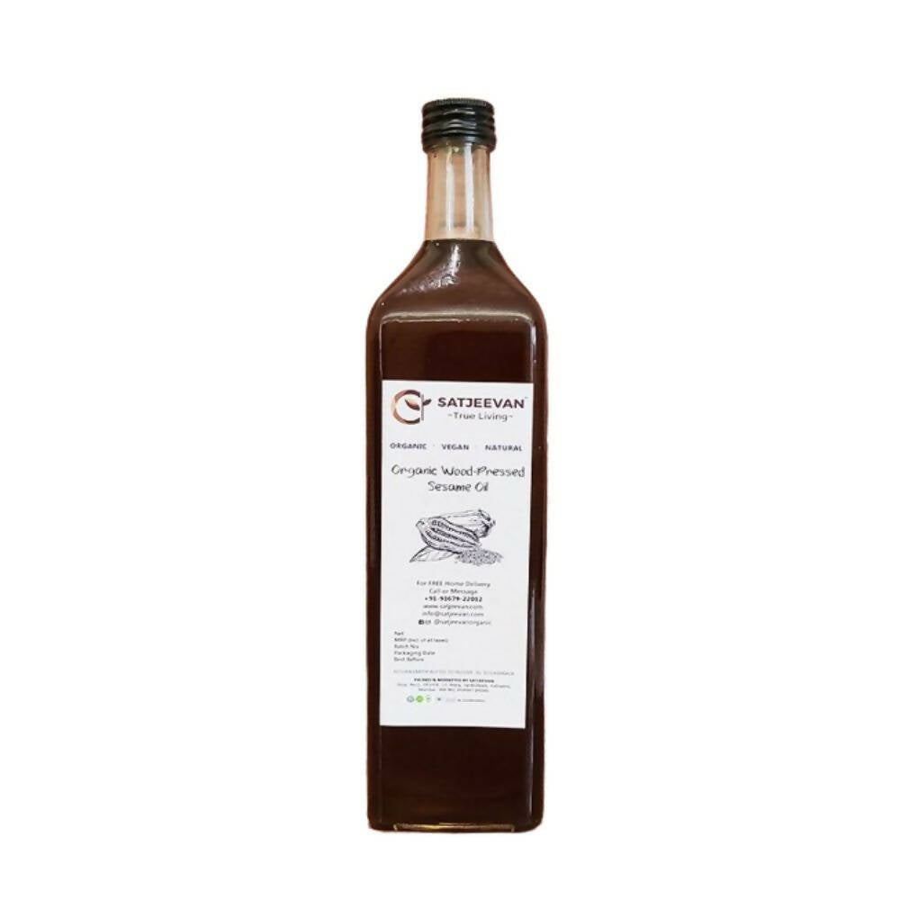 Satjeevan Organic Wood-Pressed Sesame Oil - Safuron