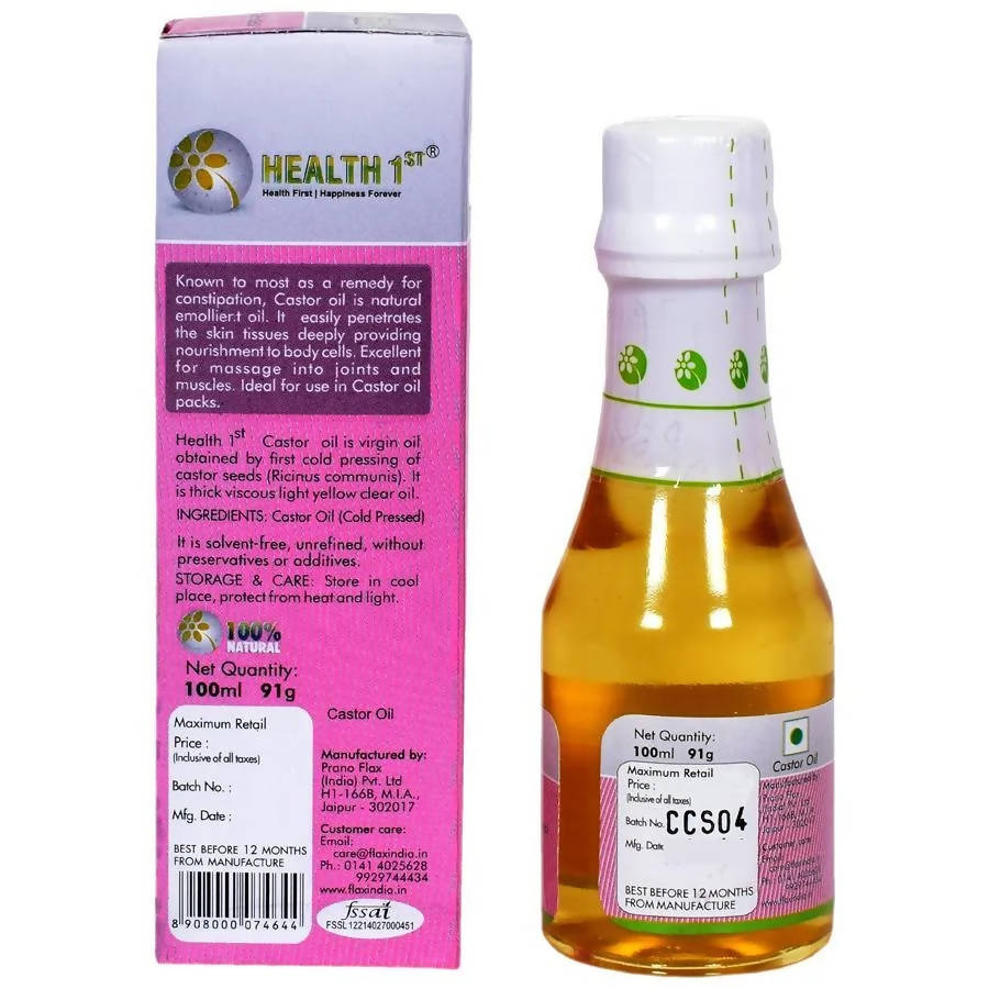 Health 1st Cold Pressed Castor Oil Health 1st