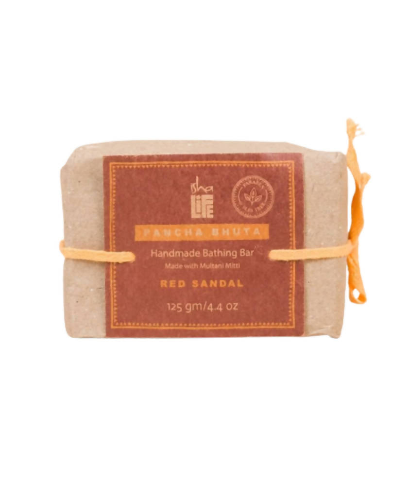 Isha Life Multani Mitti Red Sandal Soap - Safuron Naturals