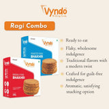 Vyndo Ragi Bhakhri Combo (Roasted Ragi Bhakhri + Masala Ragi Bhakhri) Vyndo